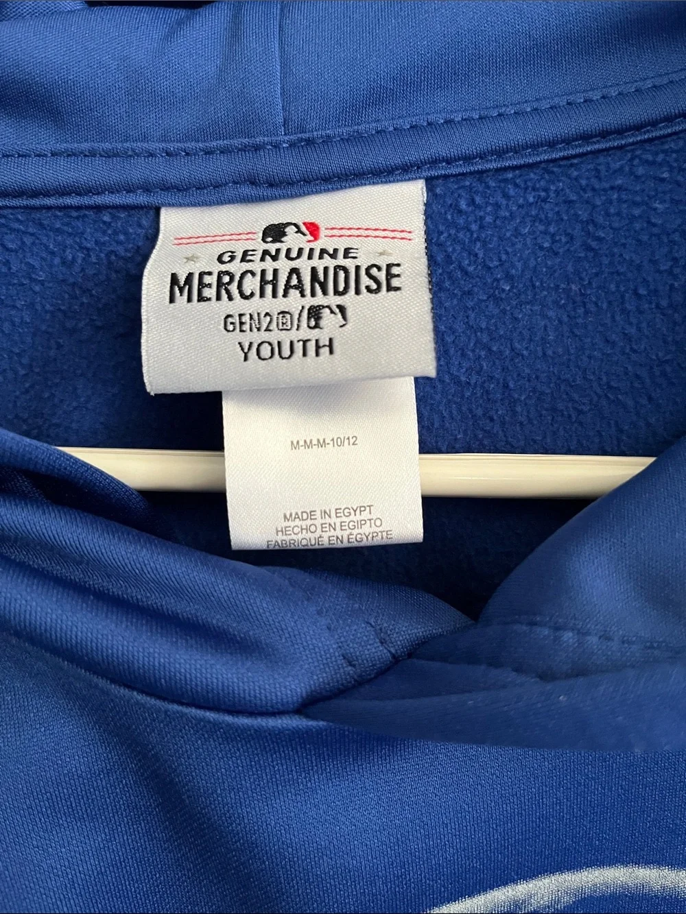 Genuine Merchandise Blue Youth Hoodie with White Accent